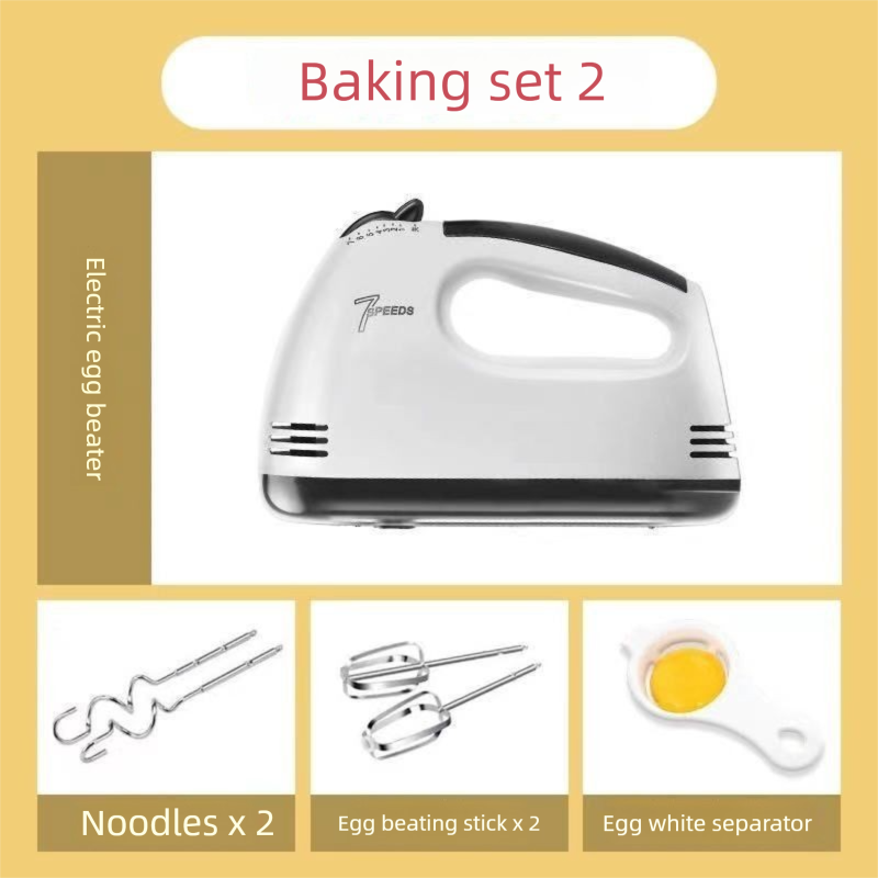 Electric Beater Handheld Household Baking Egg White Mixer Cream Whisk Multifunctional Small Blender_voghion.com