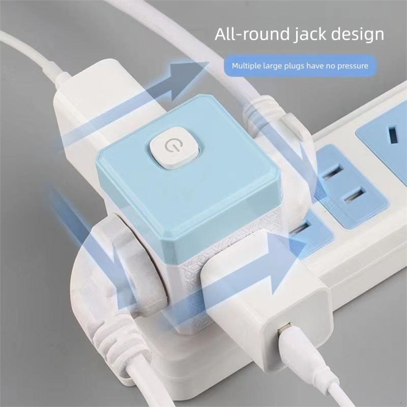 Original Convenient Wireless Compact Converter Travel Cube Multi-Functional Multi-Hole Household Power Strip Plug Socket_voghion.com