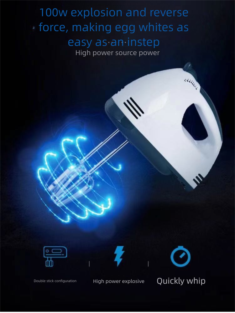 Electric Beater Handheld Household Baking Egg White Mixer Cream Whisk Multifunctional Small Blender_voghion.com