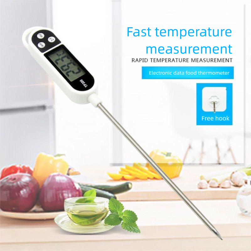 TP300 Food Electronic BBQ Thermometer Baking Gauge For Water Oil Milk Temperature_voghion.com