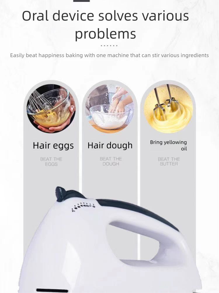 Electric Beater Handheld Household Baking Egg White Mixer Cream Whisk Multifunctional Small Blender_voghion.com