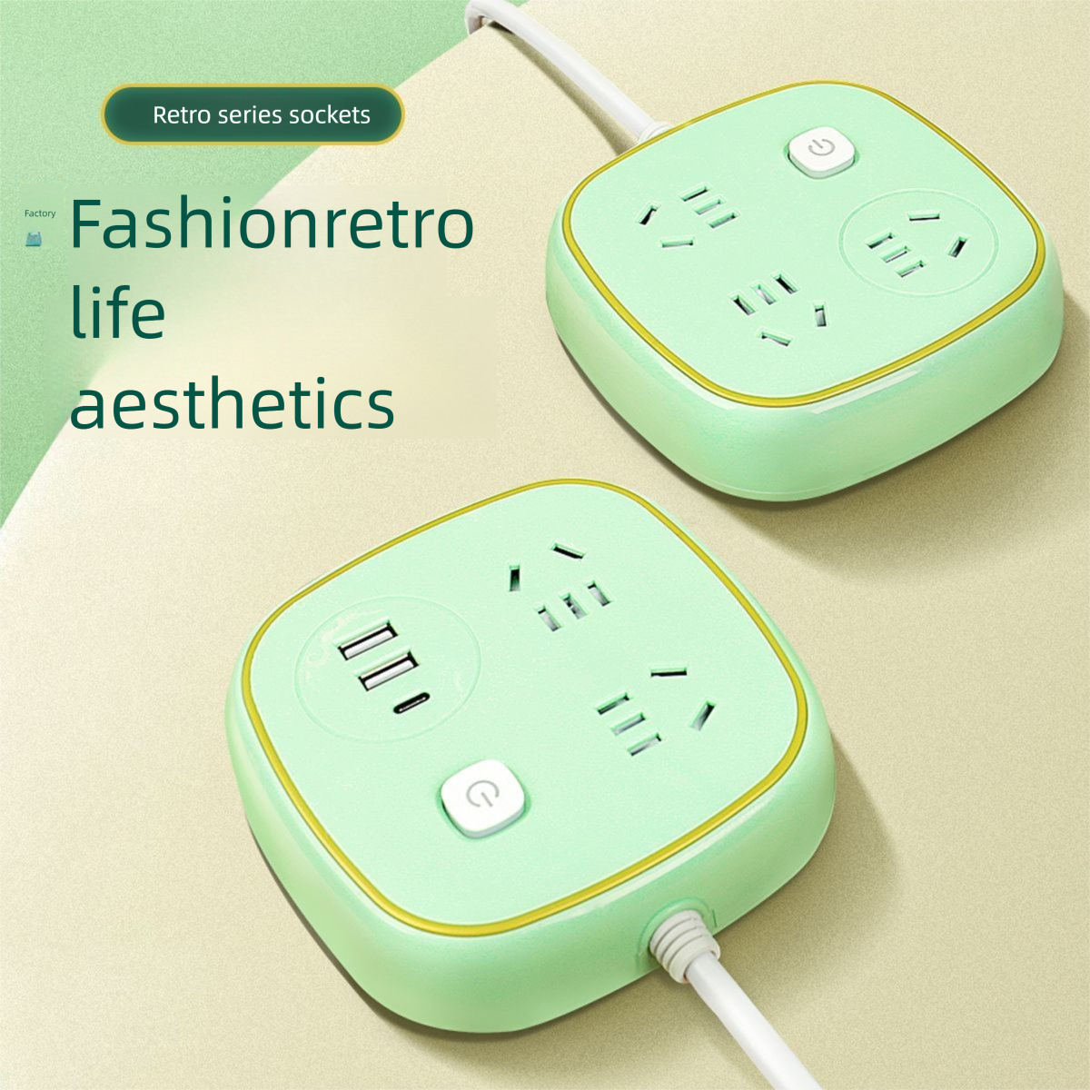 Long Line Multi-Function Converter Socket With Type-C Original Mobile Phone Charger Household Wireless Multi-Port Power_voghion.com