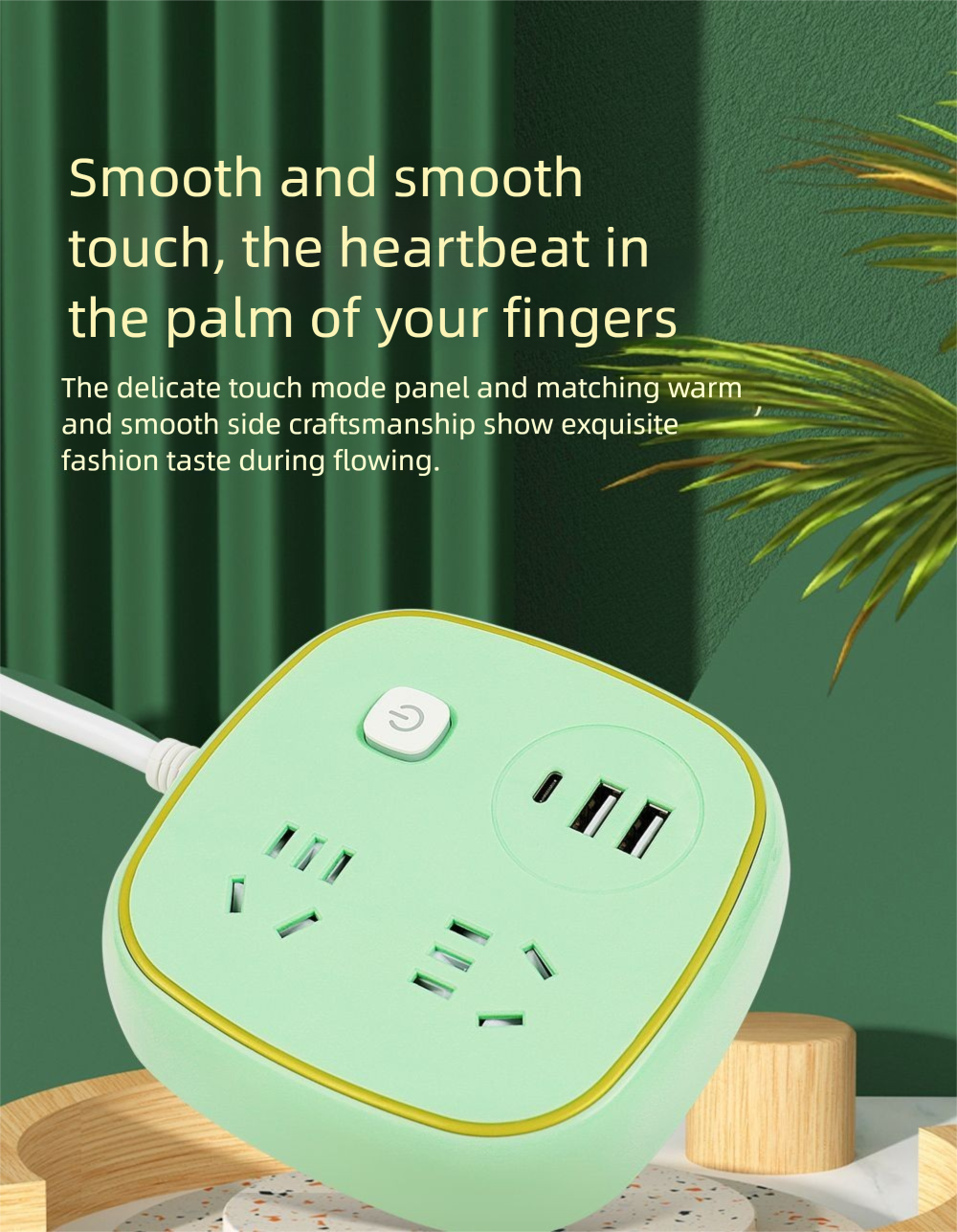 Long Line Multi-Function Converter Socket With Type-C Original Mobile Phone Charger Household Wireless Multi-Port Power_voghion.com