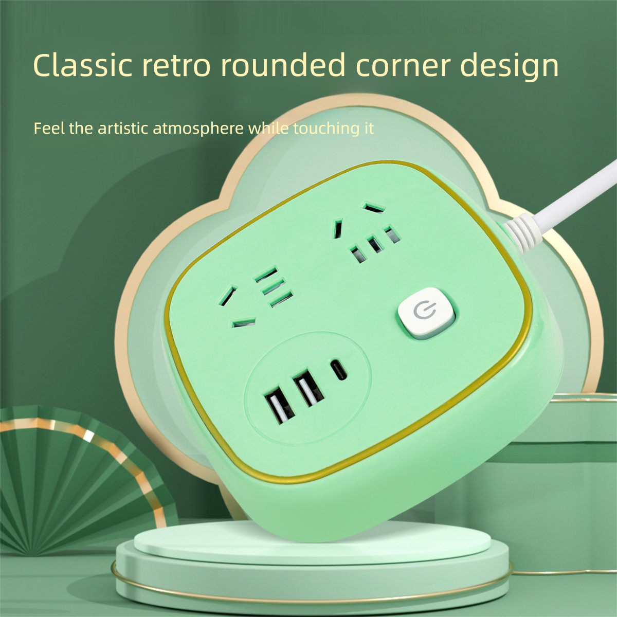 Long Line Multi-Function Converter Socket With Type-C Original Mobile Phone Charger Household Wireless Multi-Port Power_voghion.com