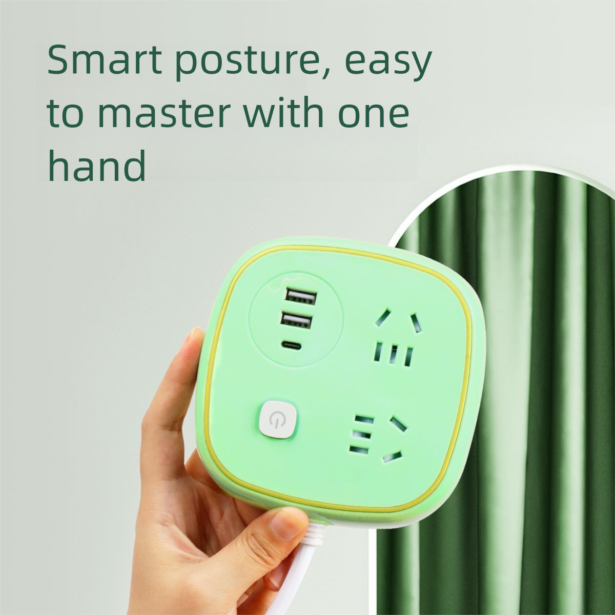 Long Line Multi-Function Converter Socket With Type-C Original Mobile Phone Charger Household Wireless Multi-Port Power_voghion.com