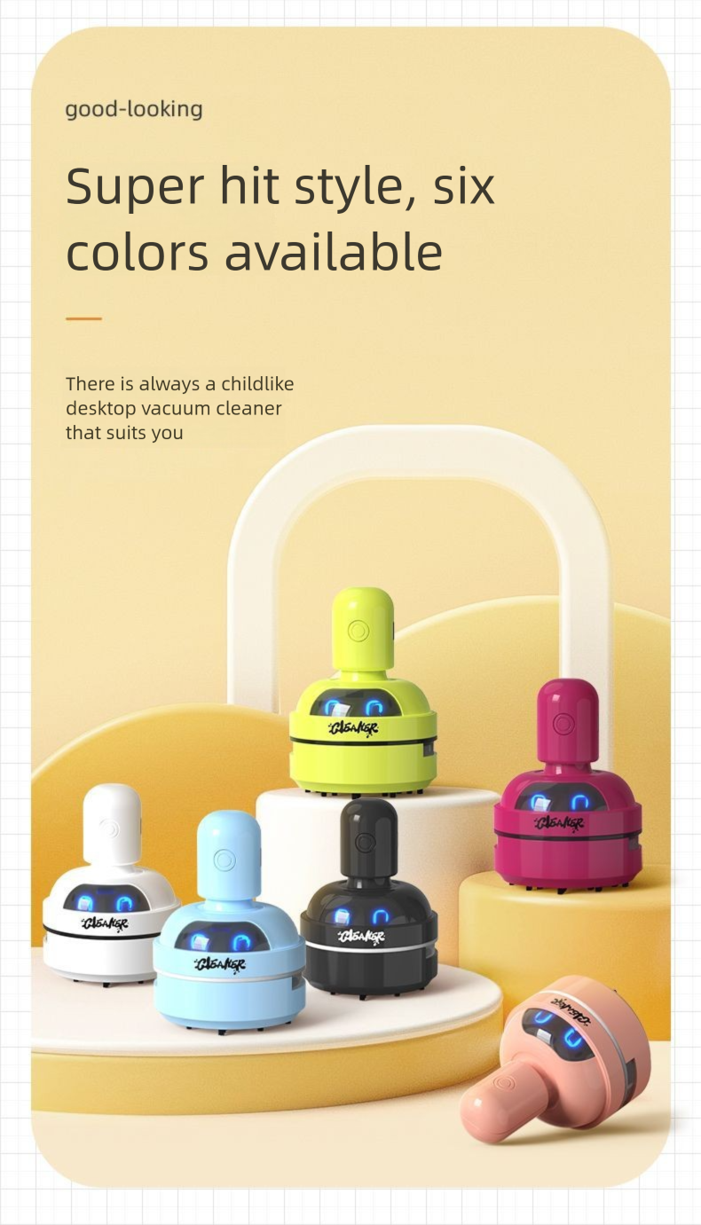 Desktop Vacuum Suction Rubber Keyboard Cleaner Student Electric Mini Convenient Small Artifact For Children_voghion.com