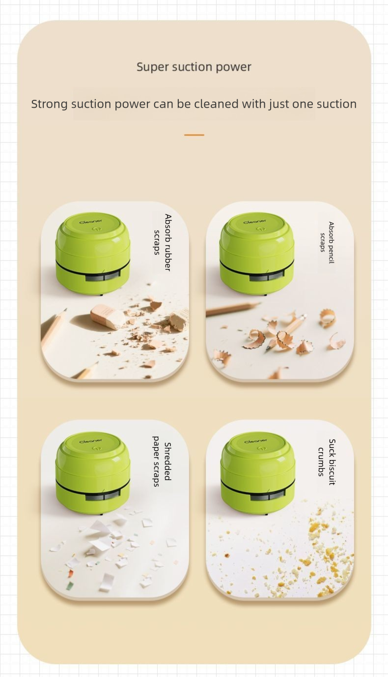 Desktop Vacuum Suction Rubber Keyboard Cleaner Student Electric Mini Convenient Small Artifact For Children_voghion.com