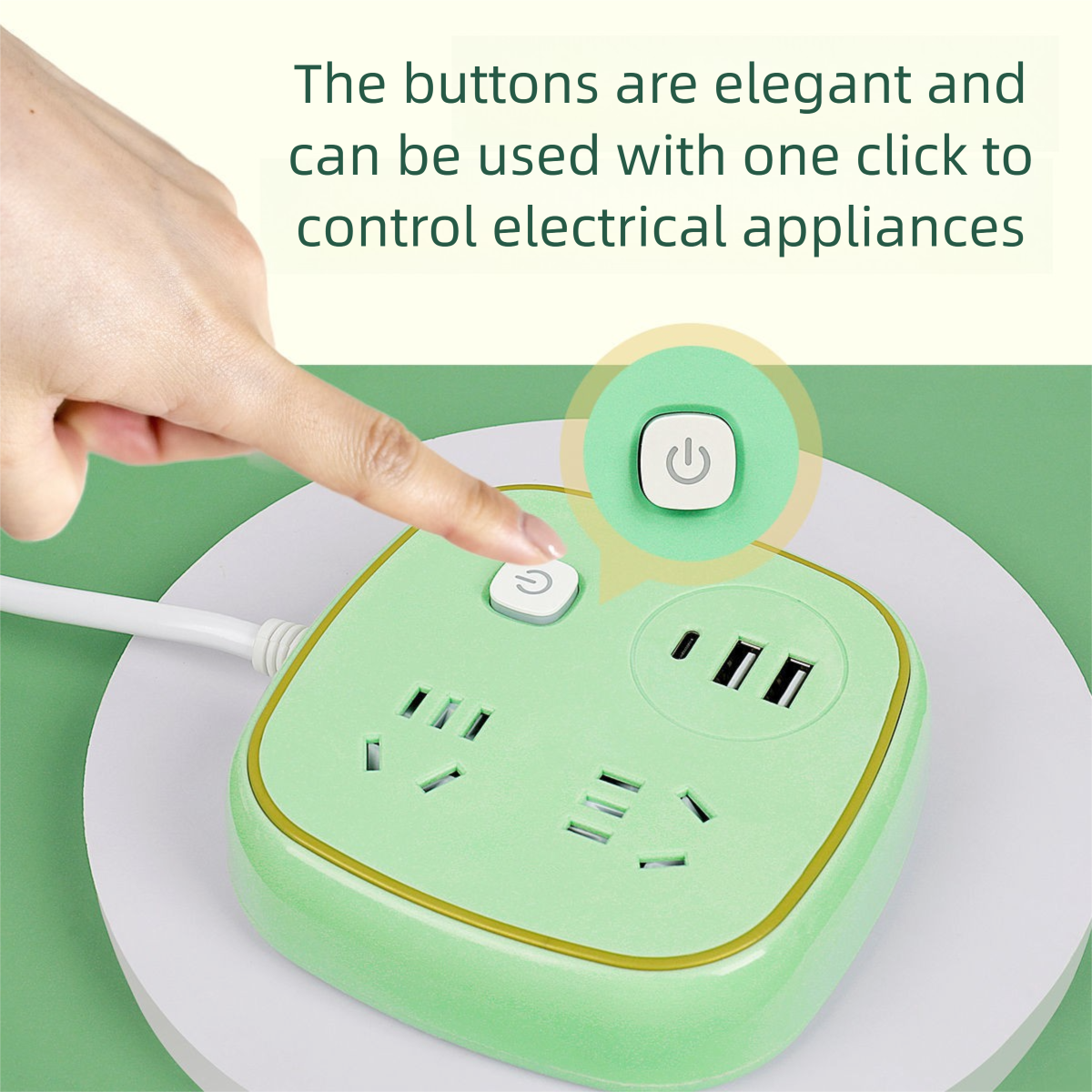 Lange Linie Multi-Funktion Konverter Buchse Mit Typ-C Original Handy Ladegerät Haushalt Drahtlose Multi-Port Power_voghion.com