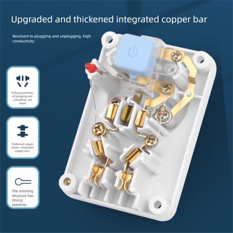 4000W Pure Copper Switch Socket Plug High Power Air Conditioner 10 Household 16 Multi-Function Converter_voghion.com
