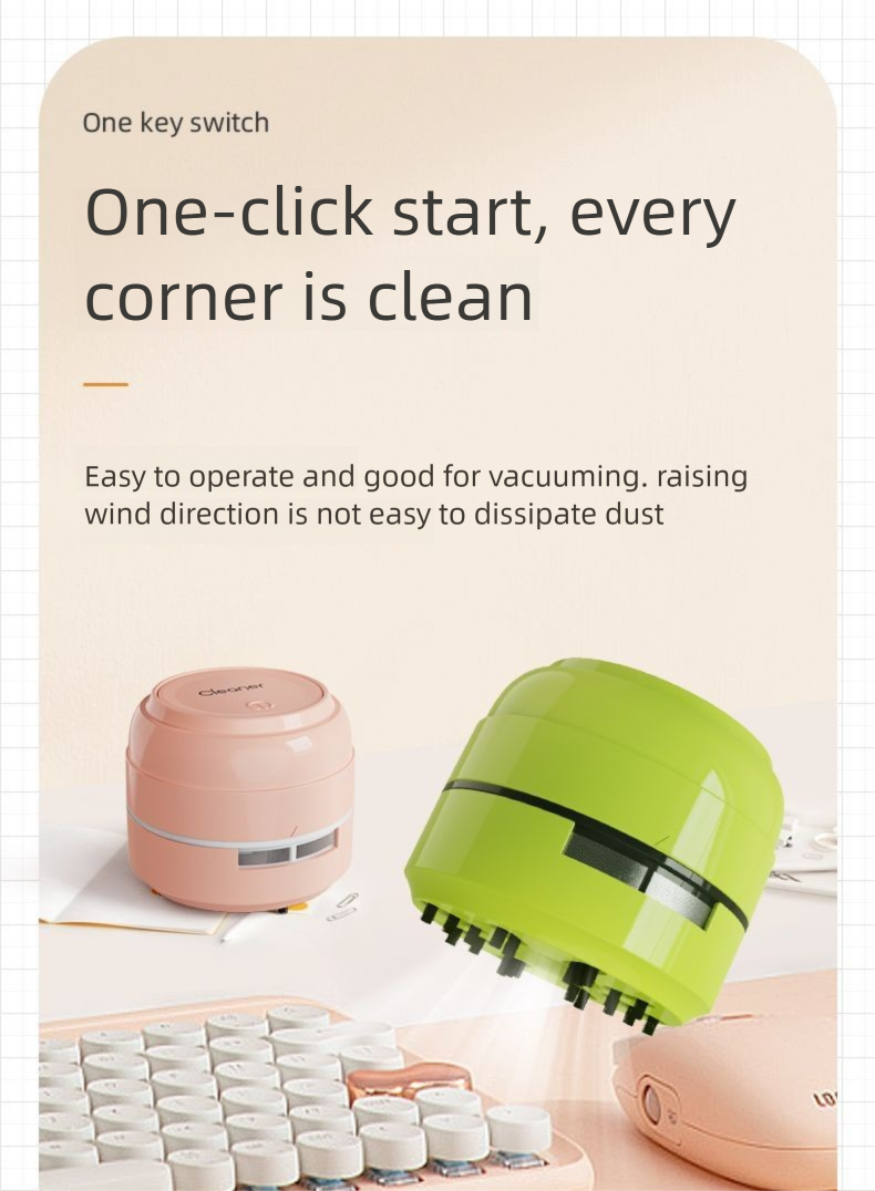 Desktop Vacuum Suction Rubber Keyboard Cleaner Student Electric Mini Convenient Small Artifact For Children_voghion.com