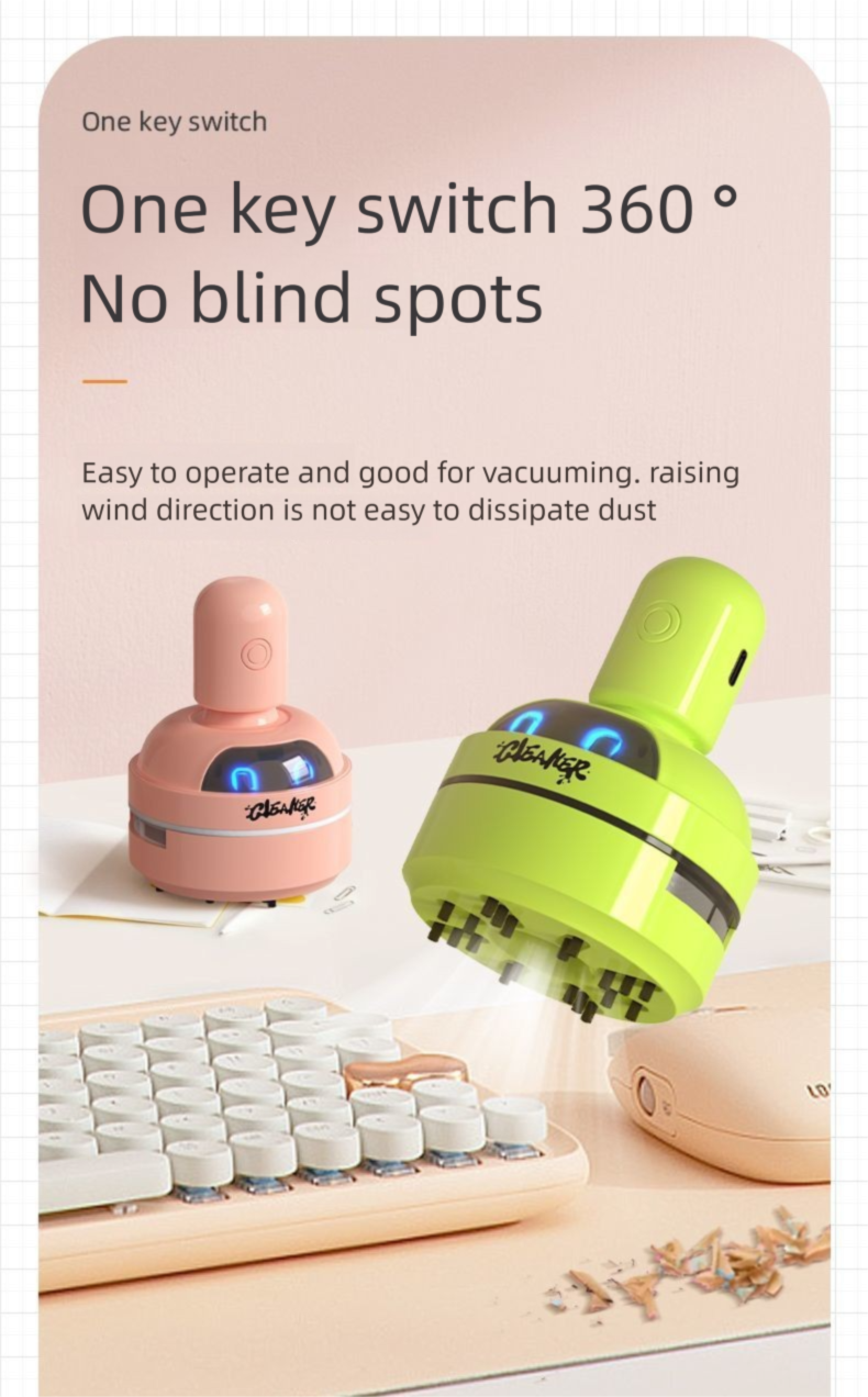 Desktop Vacuum Suction Rubber Keyboard Cleaner Student Electric Mini Convenient Small Artifact For Children_voghion.com