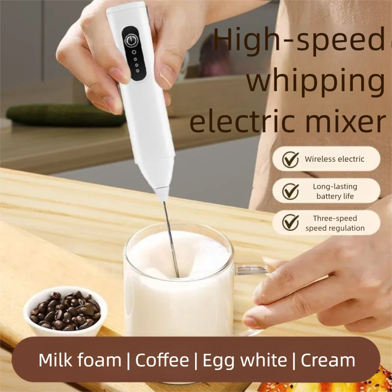 Electric Egg Beater Home Use, Handheld Mixer Whipping, Mini Coffee Milk Powder Frother, Stirring Stick For Cream_voghion.com