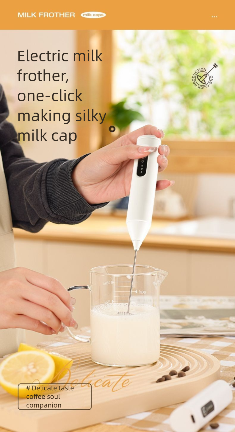 Electric Egg Beater Home Use, Handheld Mixer Whipping, Mini Coffee Milk Powder Frother, Stirring Stick For Cream_voghion.com