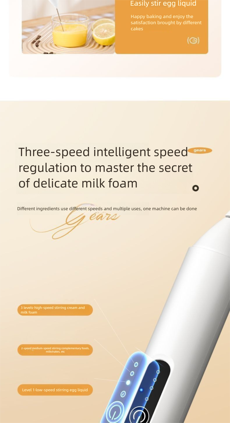 Electric Egg Beater Home Use, Handheld Mixer Whipping, Mini Coffee Milk Powder Frother, Stirring Stick For Cream_voghion.com