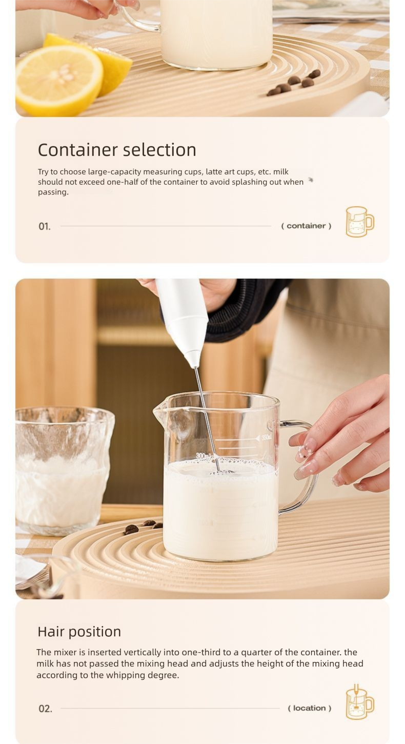 Electric Egg Beater Home Use, Handheld Mixer Whipping, Mini Coffee Milk Powder Frother, Stirring Stick For Cream_voghion.com