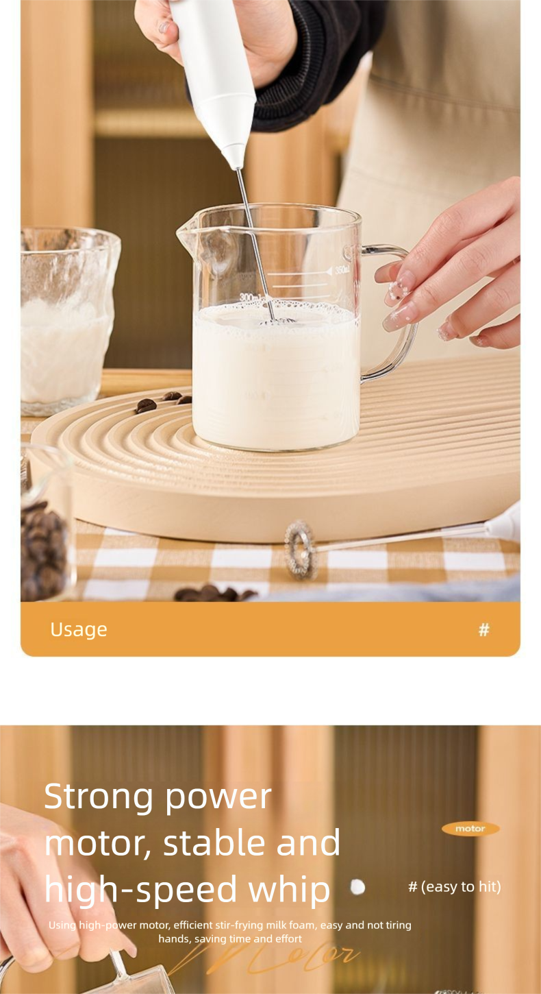 Electric Egg Beater Home Use, Handheld Mixer Whipping, Mini Coffee Milk Powder Frother, Stirring Stick For Cream_voghion.com