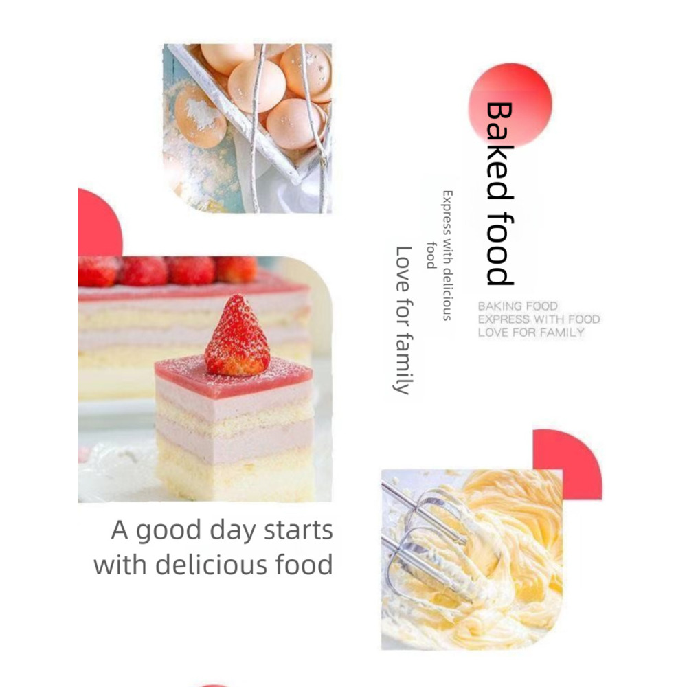 Electric Beater Handheld Household Baking Egg White Mixer Cream Whisk Multifunctional Small Blender_voghion.com