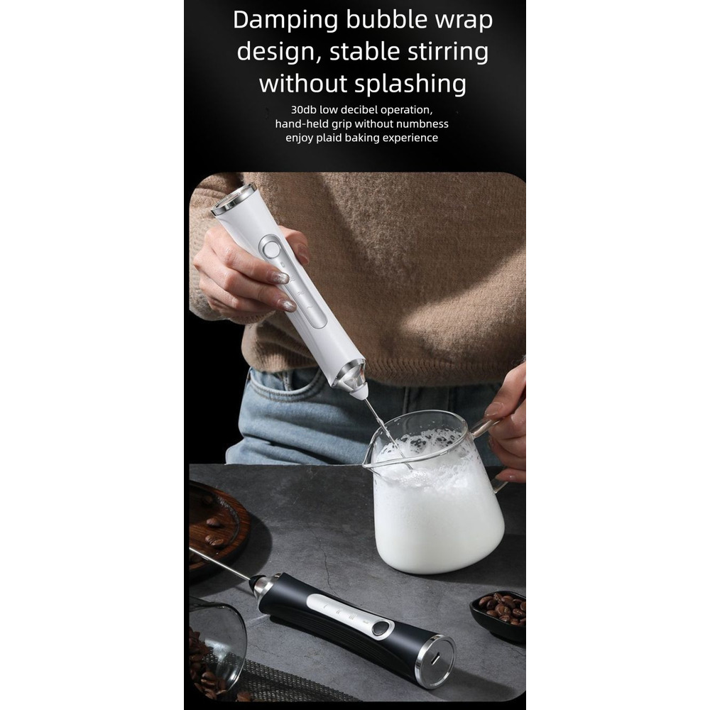 Agitatore per caffè, agitatore elettrico, panna portatile, schiumatore per latte in polvere_voghion.com