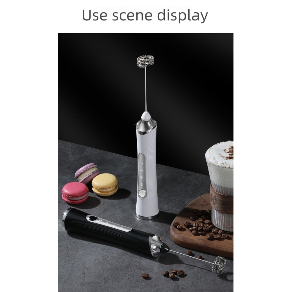 Agitatore per caffè, agitatore elettrico, panna portatile, schiumatore per latte in polvere_voghion.com