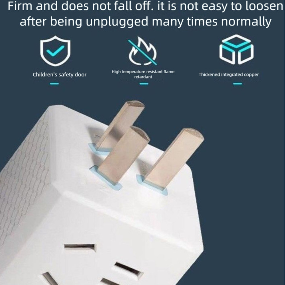 Original Convenient Wireless Compact Converter Travel Cube Multi-Functional Multi-Hole Household Power Strip Plug Socket_voghion.com