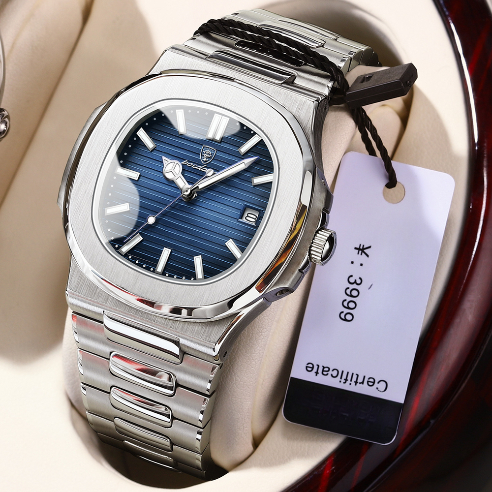 Orologio al quarzo ultrasottile da uomo, nuovo, luminoso e impermeabile, marchio svizzero, trasmissione in diretta_voghion.com