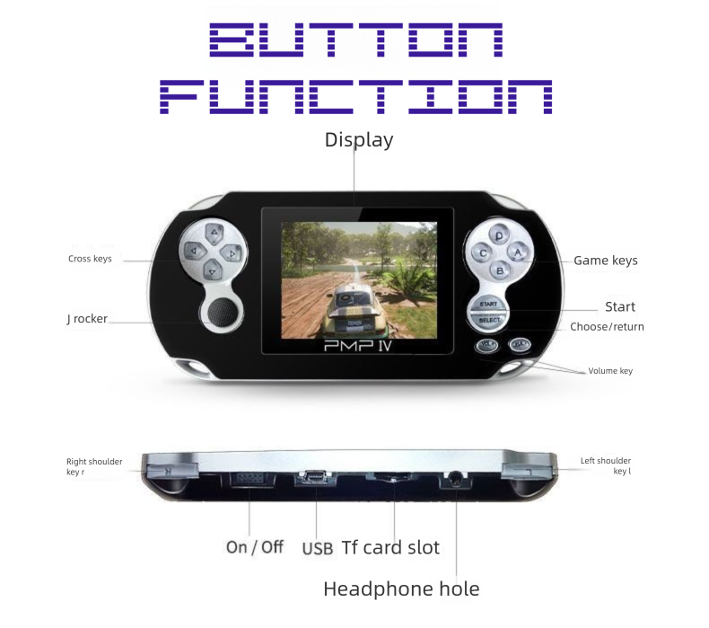 Mini console di gioco portatile nostalgica per bambini, regalo creativo per ragazzi_voghion.com
