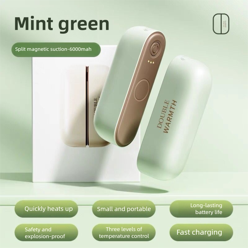 2025 New Magnetic-Attachment Two-in-One Rechargeable Handheld Mini Electric Heating Pad Winter Warming Wonder With Peace-of-Mind Anti-Explosion Design_voghion.com