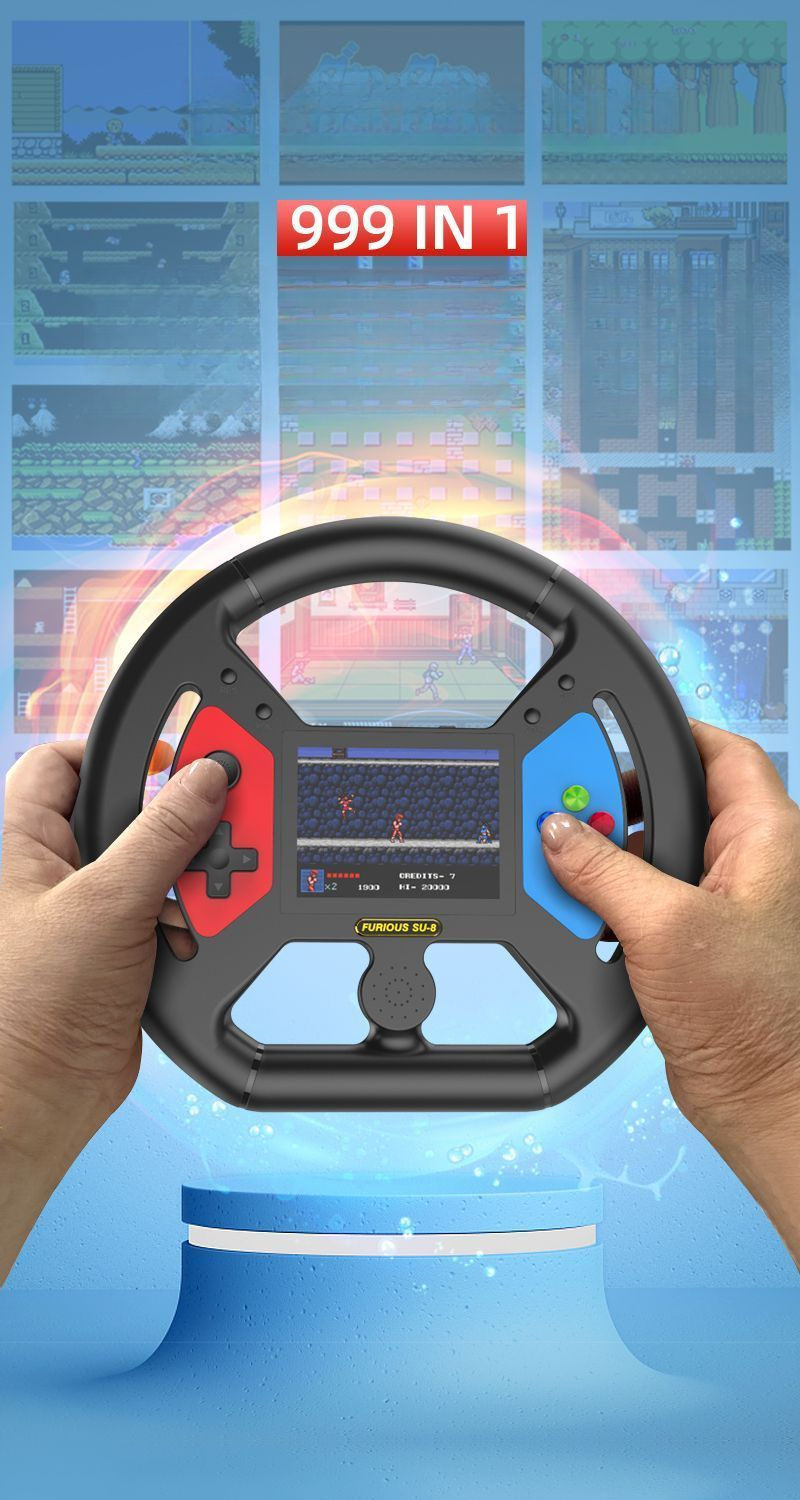 Mary Rechargeable Game Console Large Screen Two-Player Contra 999 Games Brand New_voghion.com