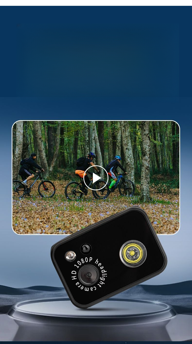 Telecamera per animali domestici per cani e gatti, telecamera HD da indossare sulla testa, attrezzatura per ciclismo all'aperto, videocamera sportiva_voghion.com
