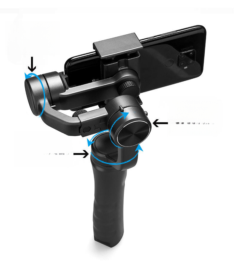 Smart Follow-up Handheld Gimbal F6 Sports Anti-Shake Three-Axis Face Tracking Stabilizer_voghion.com