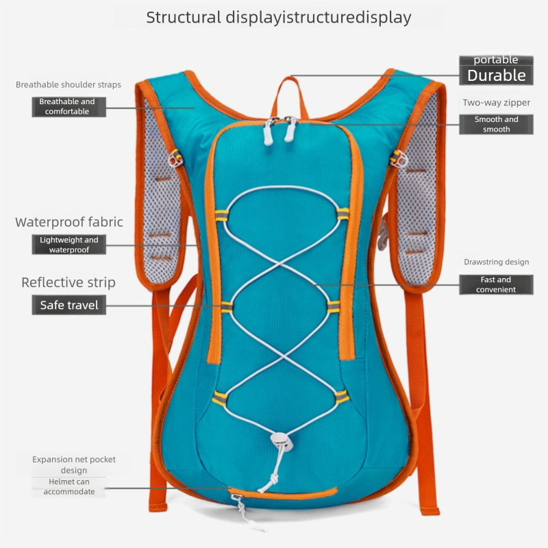 Nieuwe fiets- en wandeltas voor buiten, waterbestendig, fiets- en wandelrugzak_voghion.com
