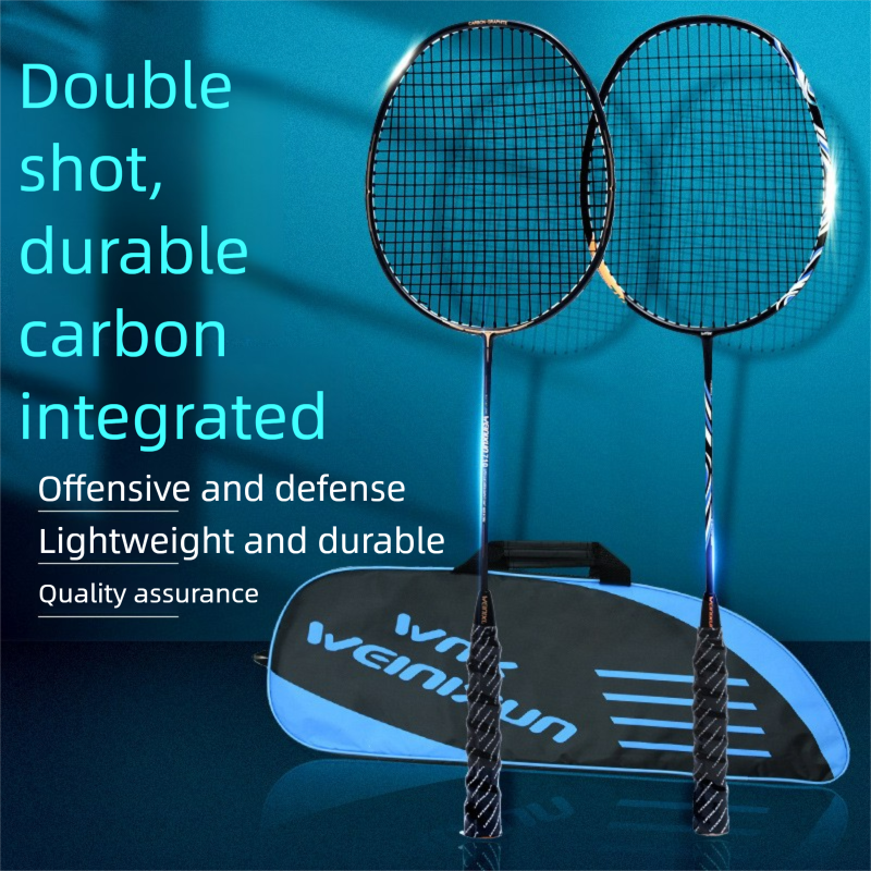 Wilson Badminton Racket Fiber Ultra-light Training Adult Durable Set Aluminum Carbon Integrated_voghion.com