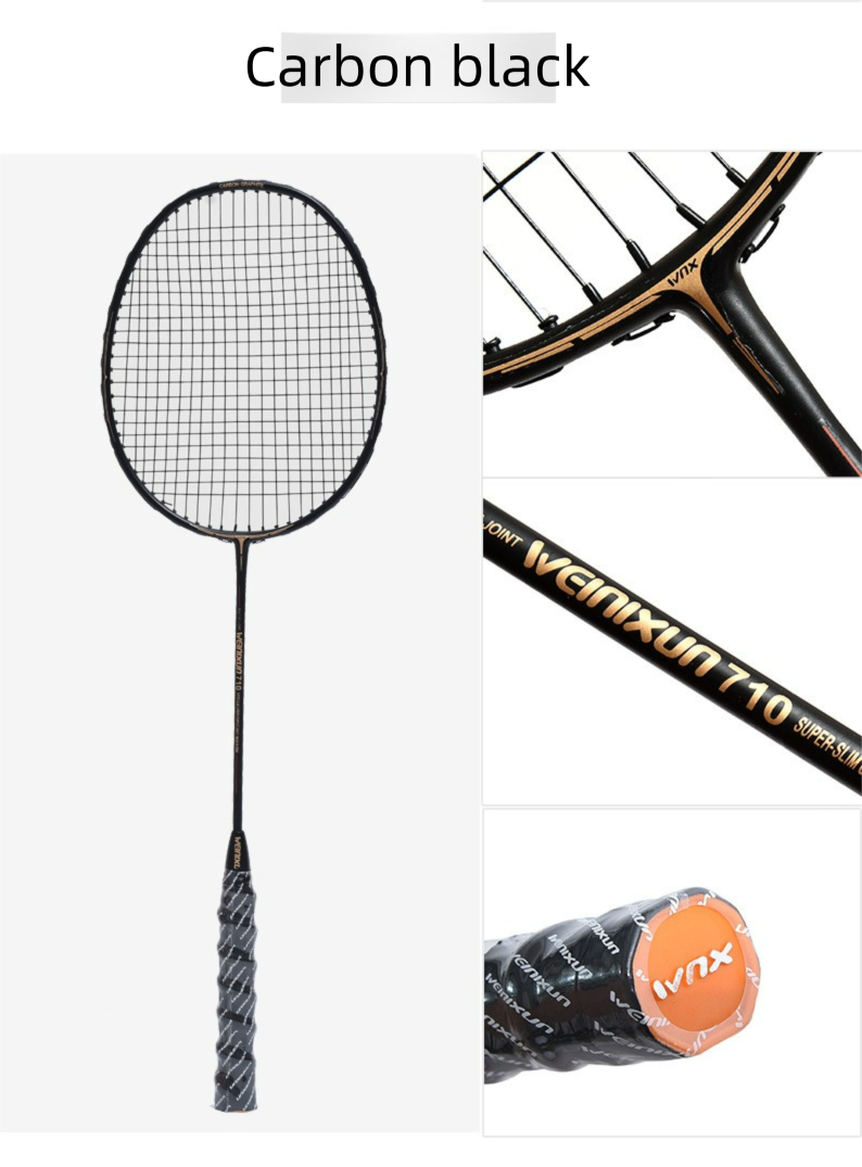 Wilson Badminton Racket Fiber Ultra-light Training Adult Durable Set Aluminum Carbon Integrated_voghion.com