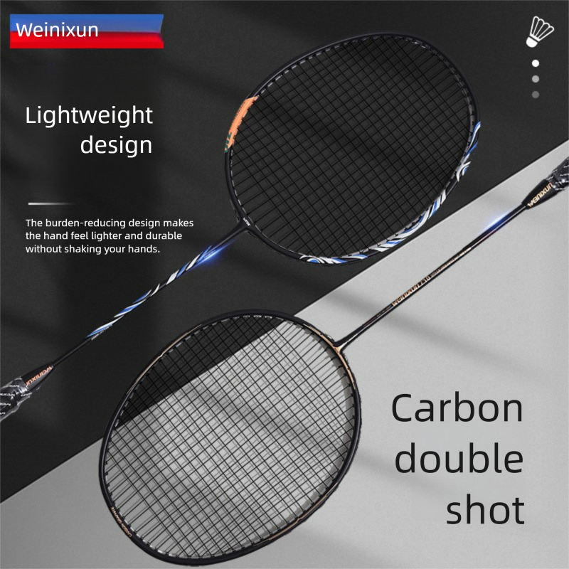Wilson Badminton Racket Fiber Ultra-light Training Adult Durable Set Aluminum Carbon Integrated_voghion.com