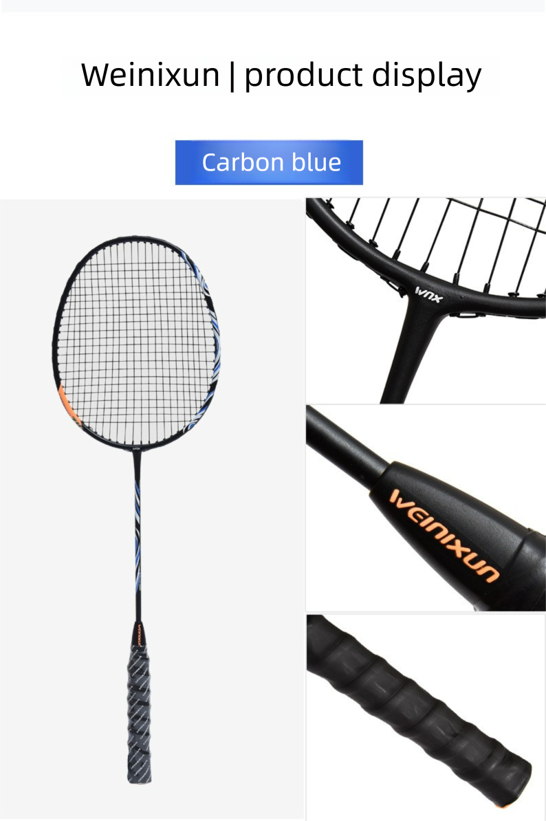Wilson Badminton Racket Fiber Ultra-light Training Adult Durable Set Aluminum Carbon Integrated_voghion.com