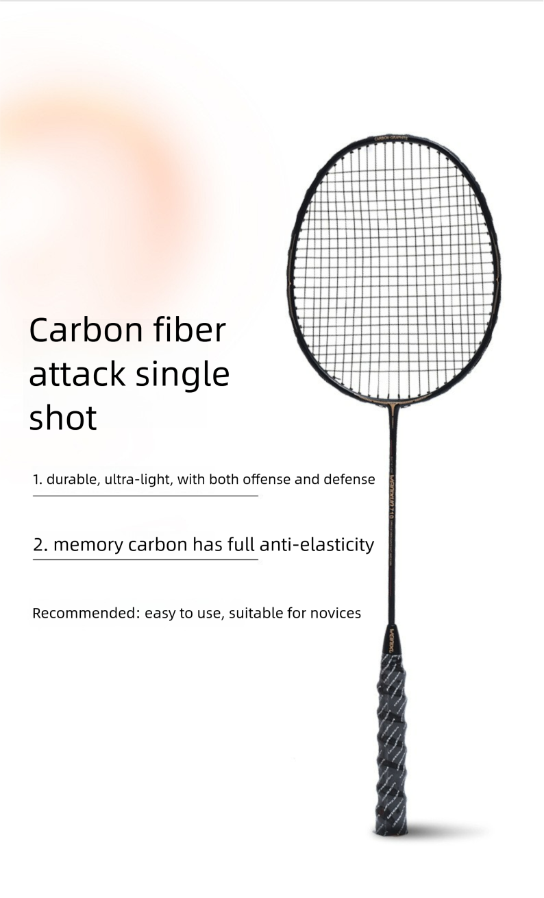 Wilson Badminton Racket Fiber Ultra-light Training Adult Durable Set Aluminum Carbon Integrated_voghion.com