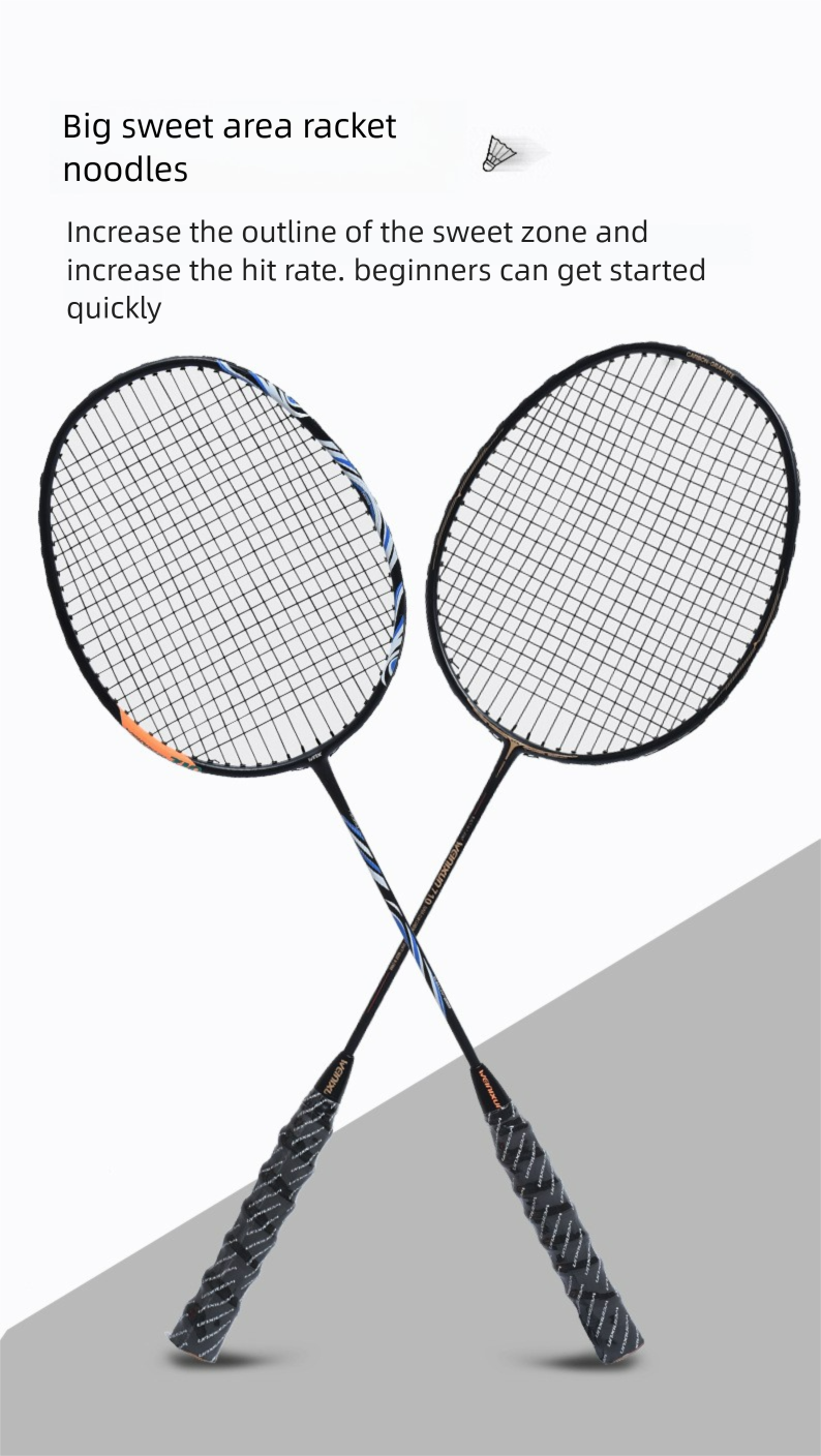 Wilson Badminton Racket Fiber Ultra-light Training Adult Durable Set Aluminum Carbon Integrated_voghion.com