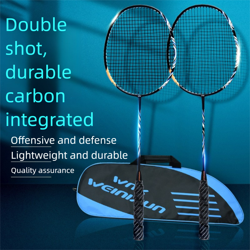 Wilson Badminton Racket Fiber Ultra-light Training Adult Durable Set Aluminum Carbon Integrated_voghion.com