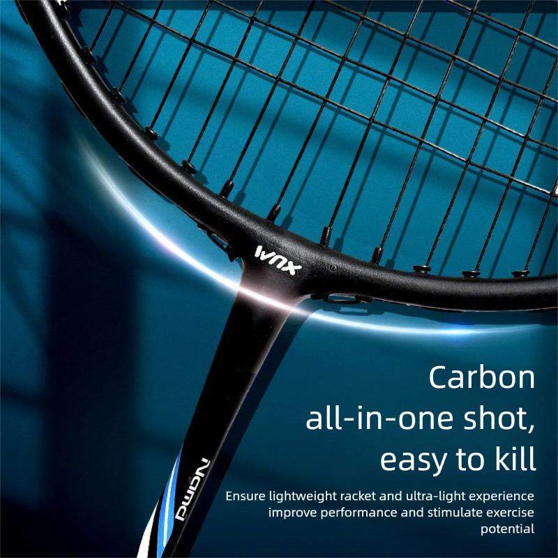 Wilson Badminton Racket Fiber Ultra-light Training Adult Durable Set Aluminum Carbon Integrated_voghion.com