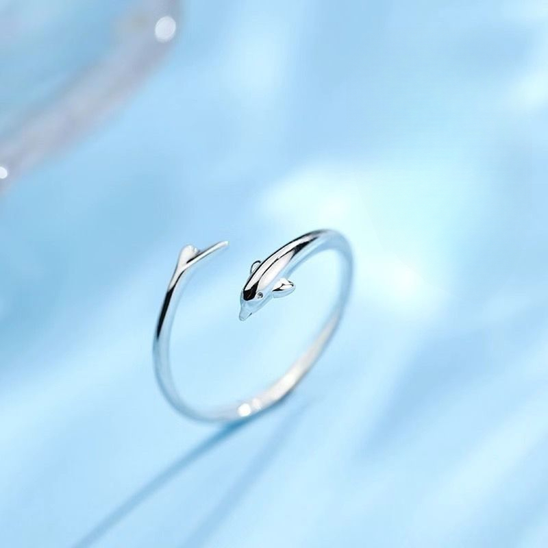 Bracciale a catena con delfino in argento per donna e ragazza_voghion.com