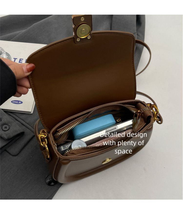 Niche High-End Saddle 2024 Autumn Winter New Ins Handbag Versatile Crossbody Shoulder Bag_voghion.com