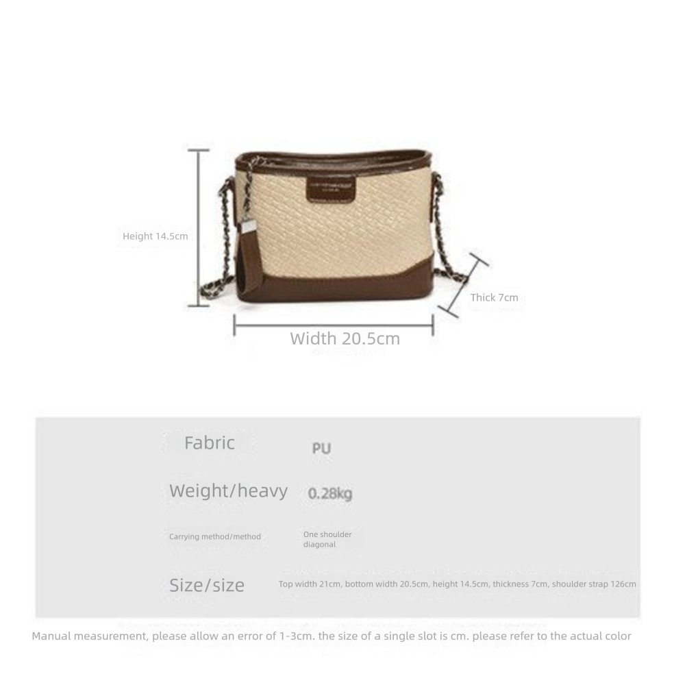 Quilted Chain 2025 For Women New Fashionable Versatile High-end Bucket Commuter Shoulder Crossbody Bag Light Luxury_voghion.com