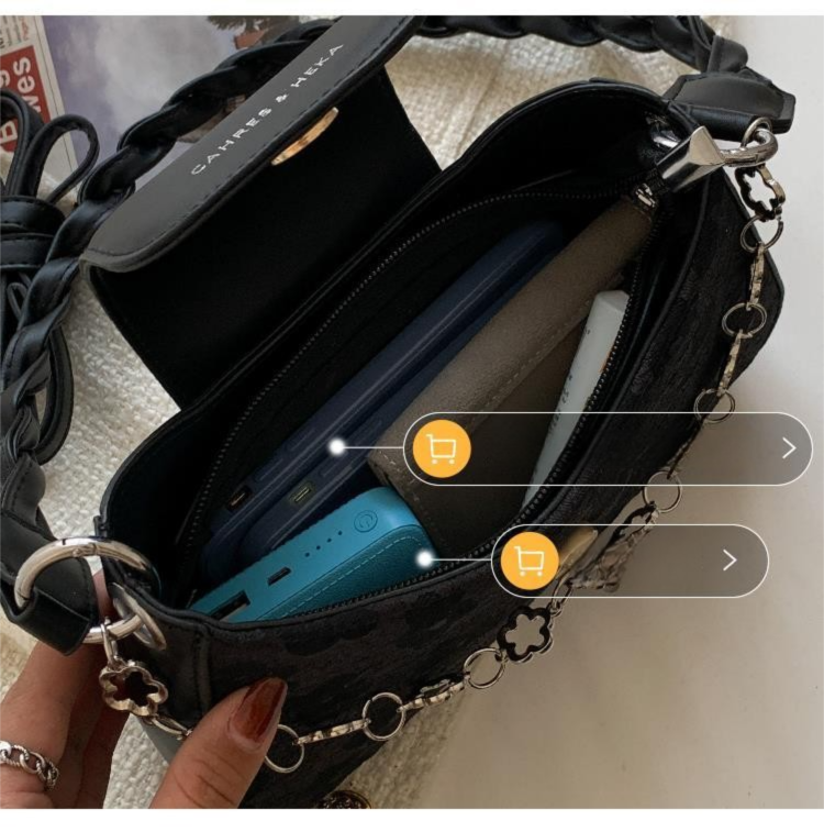 High-End Small For Women 2022 New Texture 2023 Niche Design Single Shoulder Underarm Chain Crossbody Bag_voghion.com