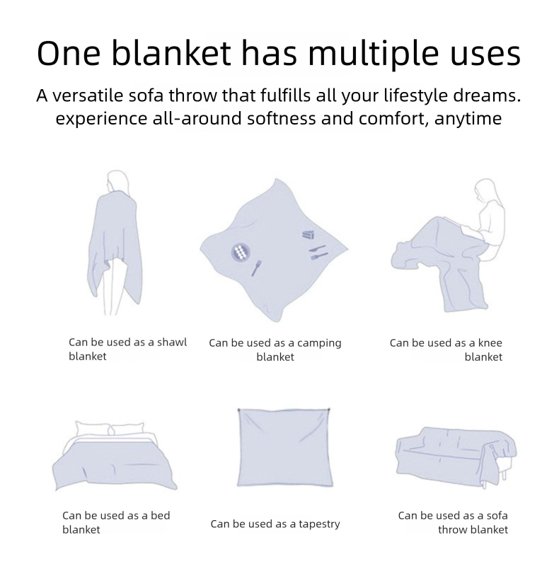Outdoor Camping Moisture-Proof Picnic Mat Jacquard Tapestry Cat-Proof Full Cover Sofa Throw Thickened Nap Blanket_voghion.com