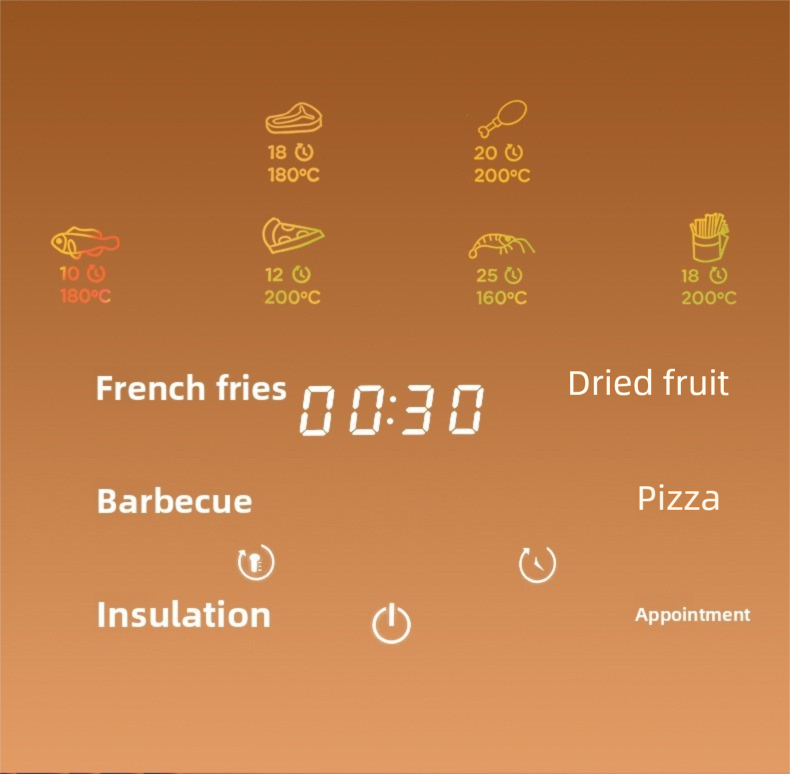 Air 15L Large Capacity Visual Intelligent Fully Automatic Household Electric Fryer Oil-Free Multi-Function Multi-Layer_voghion.com