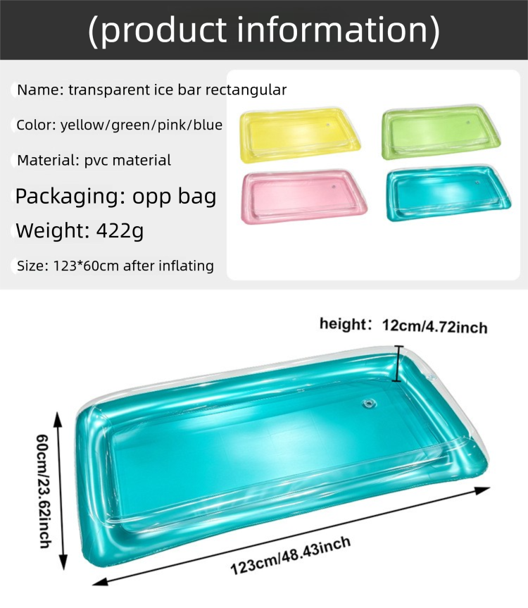 Transparenter Aufblasbarer Pool Kühler Als Schwimmendes Tablett_voghion.com