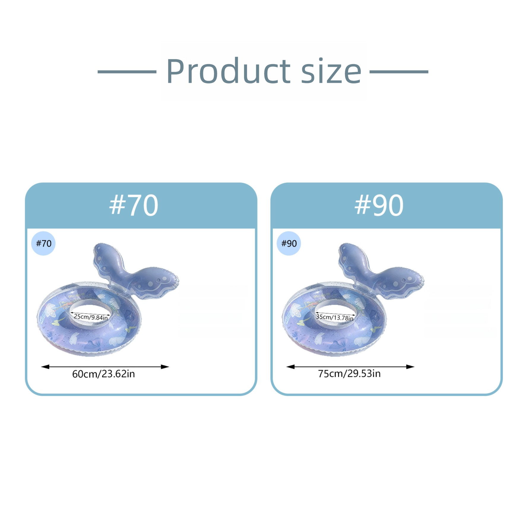 Thickened Mermaid Seat Inflatable Lifebuoy For Adults And Children, Water Toy, Swimming Ring, Underarm Ring_voghion.com