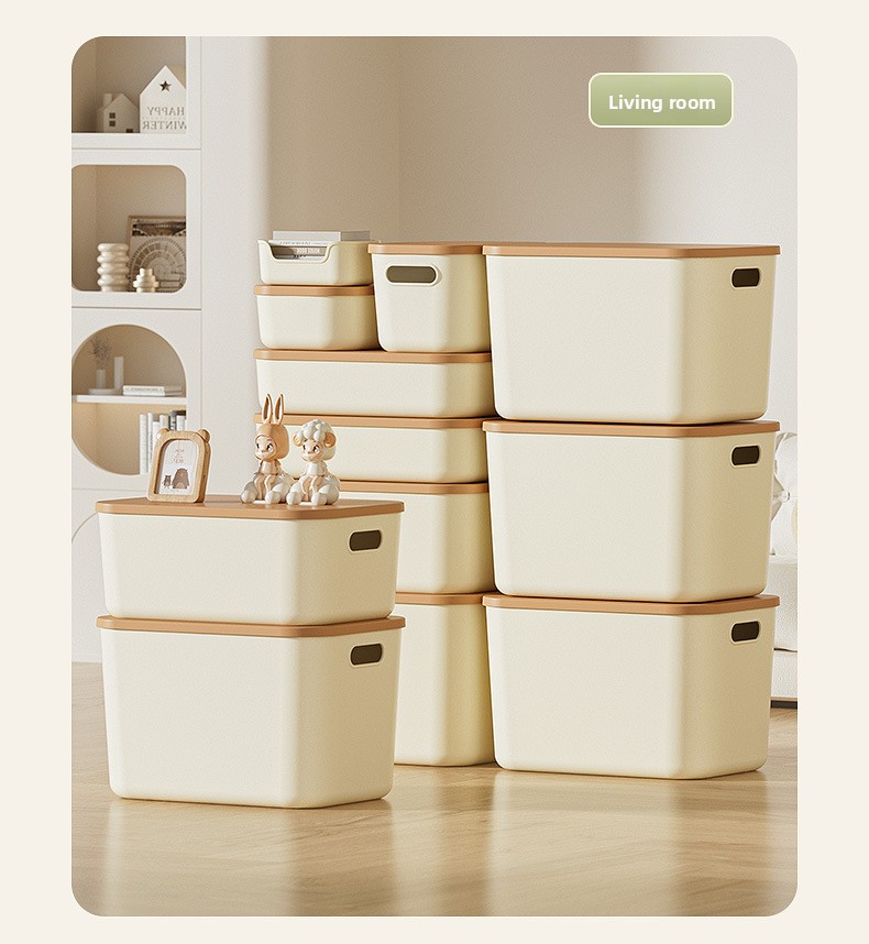 Storage Box With Lid For Home Organization And Desktop Storage_voghion.com