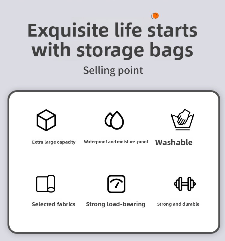 Storage Box For Clothes Household Fabric Transparent Visual Box_voghion.com