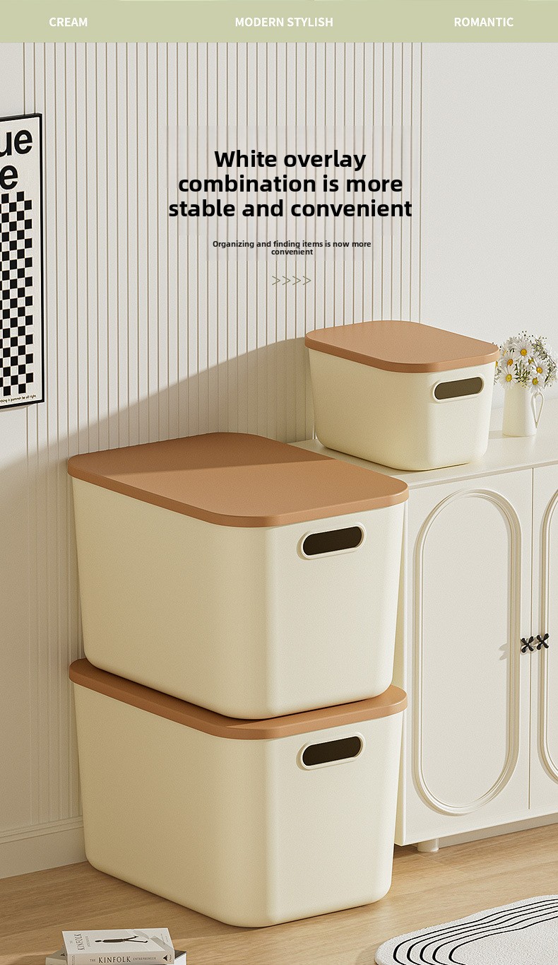 Storage Box With Lid For Home Organization And Desktop Storage_voghion.com